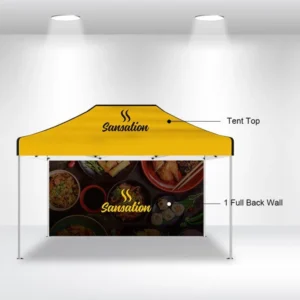 Package A - Canopy 10' x 15' with Single Sided Full Wall