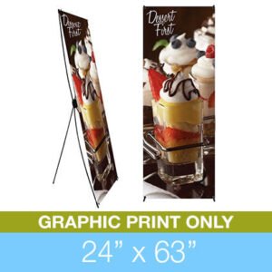 X-Stand 24" x 63" Graphics Only