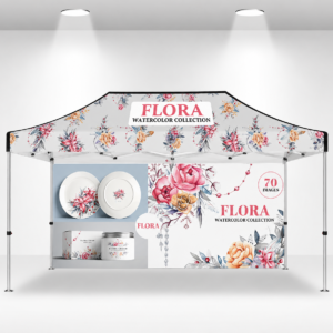 Package A - Canopy 10'x20' with Single Sided Full wall