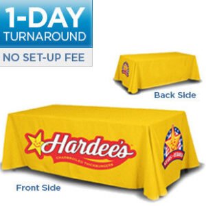 6' Table Throw - 4 Sided Covered