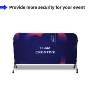 Custom Crowd Barrier Cover
