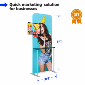 Tension Fabric Stand With LCD Board