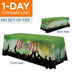 8' Table Throw - 4 Sided Covered