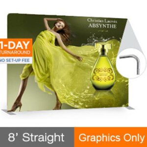 FTD 8' Straight - Single Sided - Graphic Only
