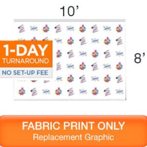 Step and Repeat Back Drop - 10' x 8' Replacement Print
