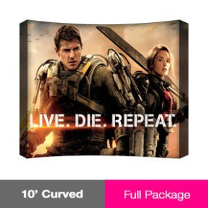 10' Curved Fabric PopUp - Hardware and Graphic
