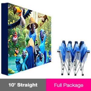 10' Straight Fabric PopUp - Hardware and Graphic