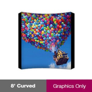 8' Curved Fabric PopUp - Graphic Only
