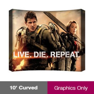 10' Curved Fabric PopUp - Graphic Only