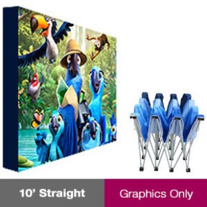 10' Straight Fabric PopUp - Graphic Only
