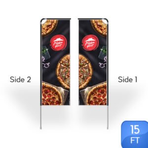 Rectangle Flag - Large 15FT Double Sided