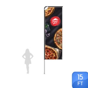 Rectangle Flag - Large 15FT Single Sided