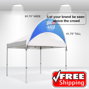Curve Tent Billboard Banner for Canopy Tops