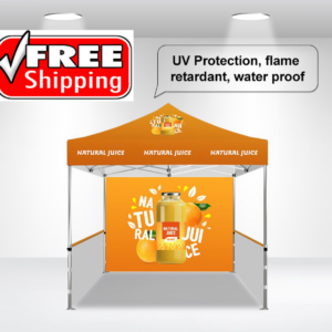 Package B - Canopy 10' x 10' with Single Sided Backwall and 2 Side Walls