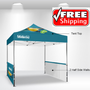 Package C - Canopy 10' x 10' with Single Sided Side Walls