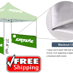 10' Double Sided Half Side Walls (No Canopy) 1 Pair