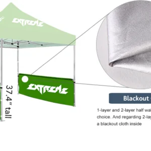 10' Double Sided Half Side Walls (No Canopy) 1 Pair