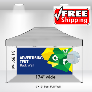 15' Single Sided Full Backwall Only (No Hardware)