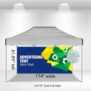 15' Single Sided Full Backwall Only (No Hardware)