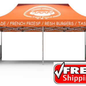 Package C - Canopy 10' x 20' Single Sided 1 Pair Half Walls