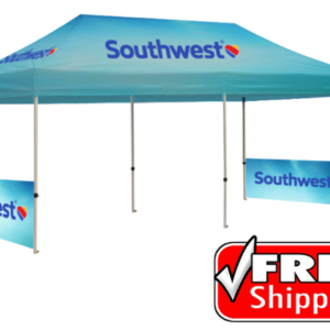 Package C2 - Canopy 10' x 20' Double Sided 1 Pair Half Walls