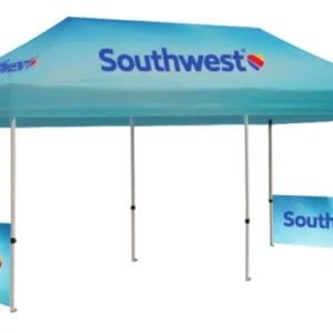 Package C2 - Canopy 10' x 20'   Double Sided 1 Pair Half Walls