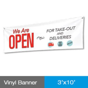 Vinyl Banner 3'x10' outdoor