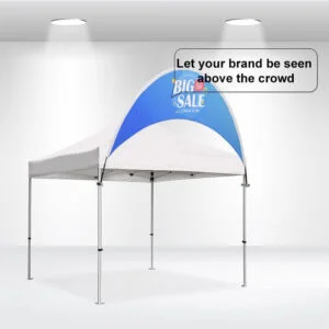 Curve Tent Billboard Banner for Canopy Tops
