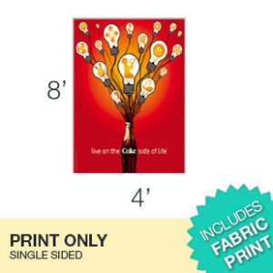 Outdoor Banner Wall 4' x 8' - SINGLE SIDED - Graphic Print Only