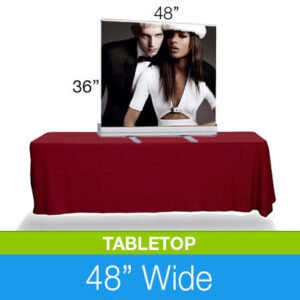 Econo 48" Tabletop (Vinyl) Full Package Hardware + Print + Carry Bag