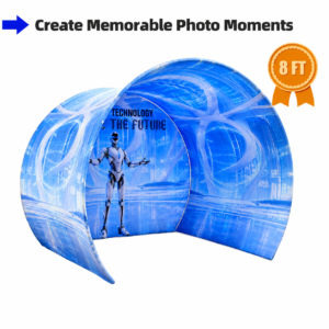 Half Circle Fabric Photo Booth Enclosure