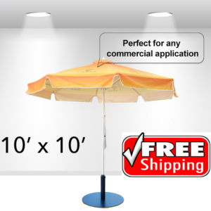 Round with Valence Umbrella 10'